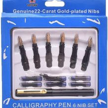 Arabic Ink Line Pen Set with 6 Pin - Black MAG-472
