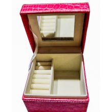 Small safe box of natural leather