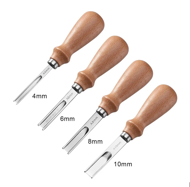CKIOS 3 الحجم 8 مم 6 مم 4 مم الجلود الحرفية حافة شطبة DIY التزلج سكين الميلا قطع أدوات التشذيب مع مقبض الخشب