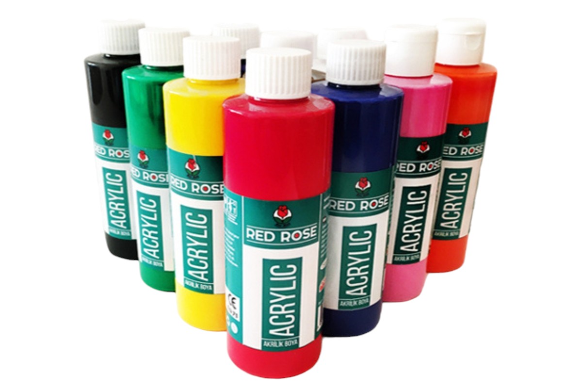 Red Rose Acrylic Paint - 250ml