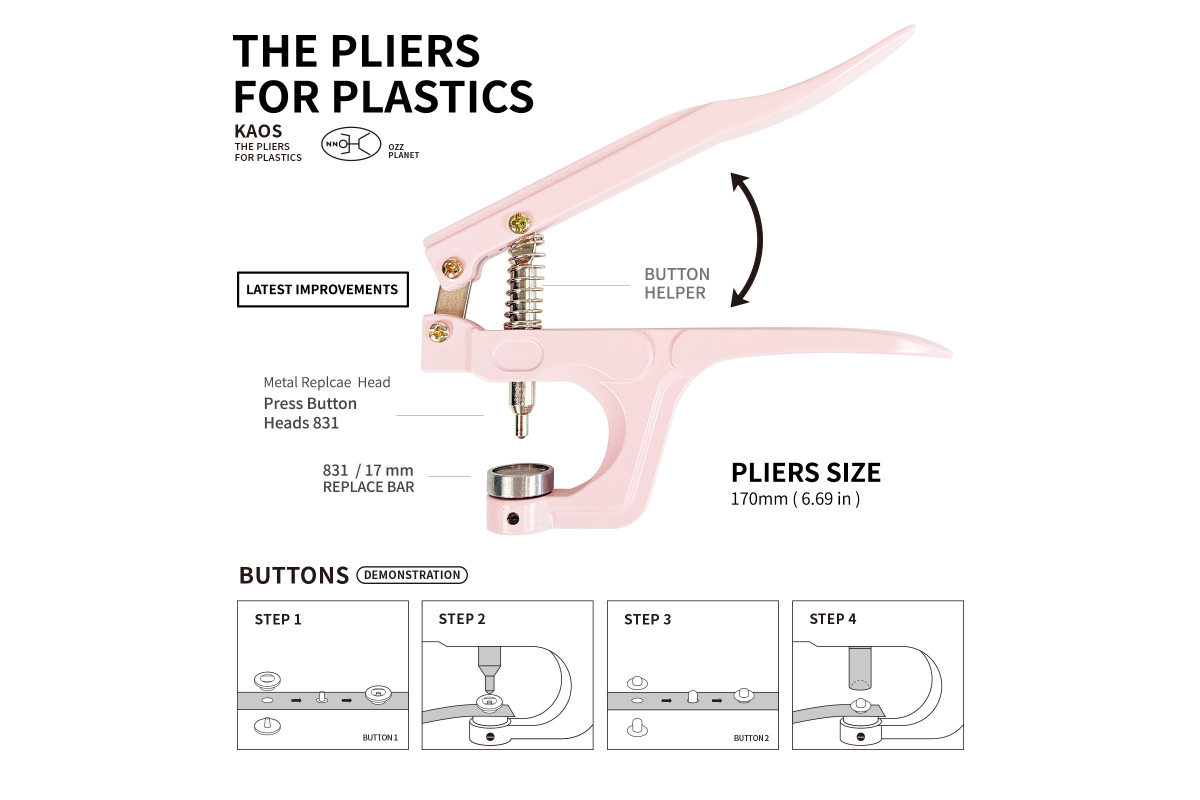 Snap Button Pliers Kit for DIY Clothes Jackets Leather Crafts - Image 5