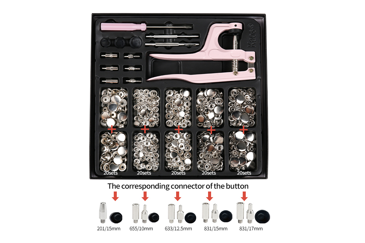 Snap Button Pliers Kit for DIY Clothes Jackets Leather Crafts - Image 4
