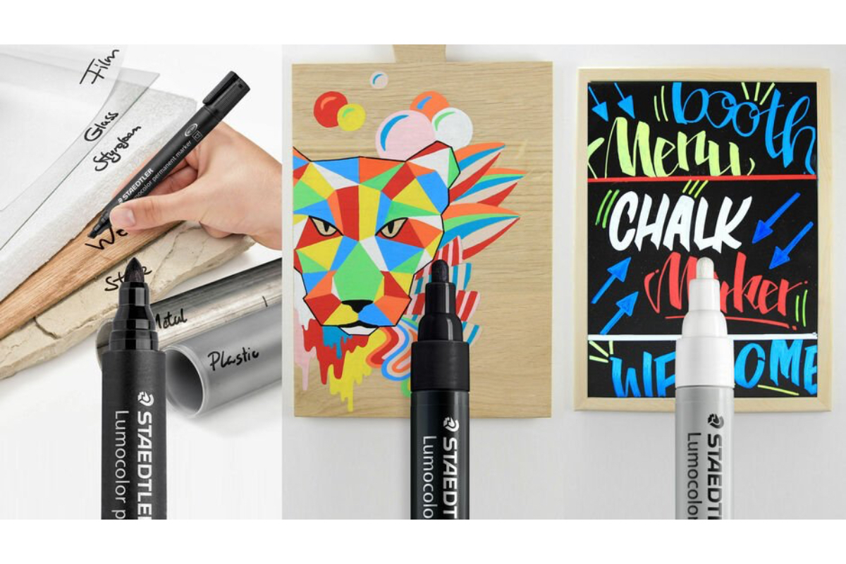 Staedtler Pack of 3 Lumocolor Marker - Image 3