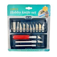 Keep Smiling Hobby Knife Set / 13 Pcs