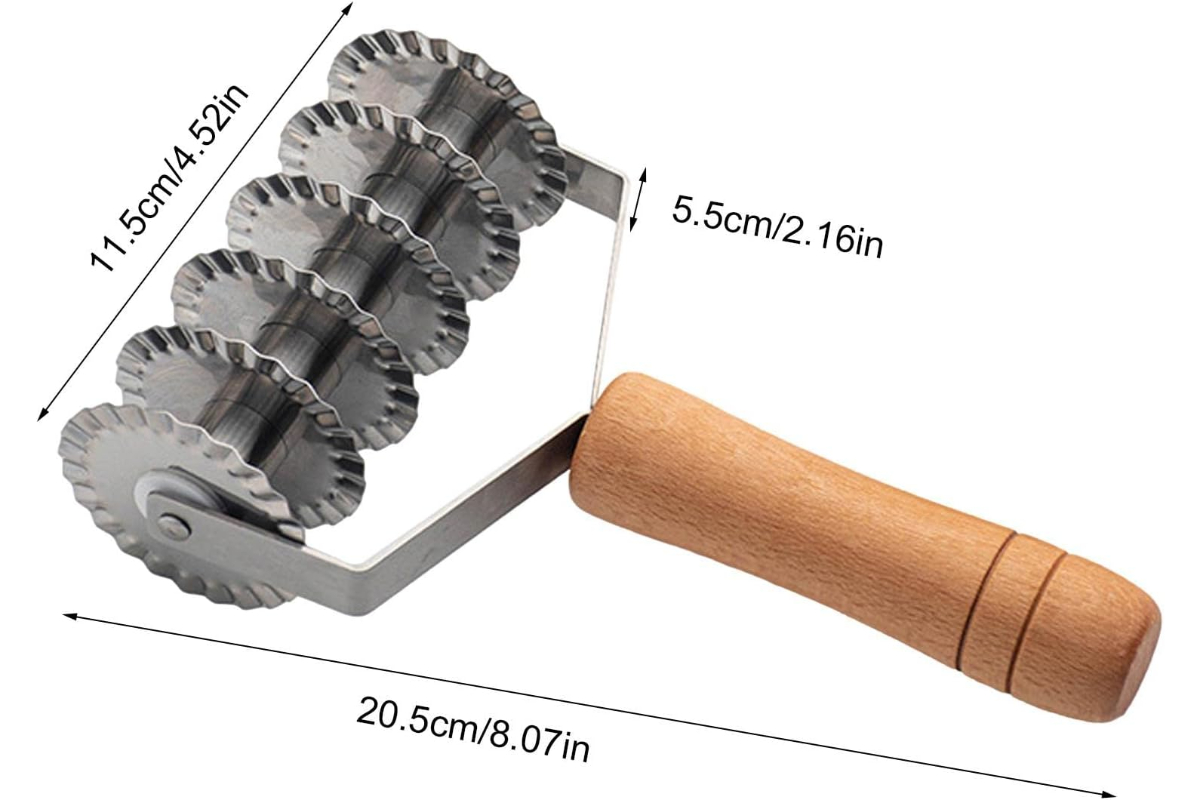 Stainless Steel Pizza Cutting Wheel and Dough Scraper - Image 5