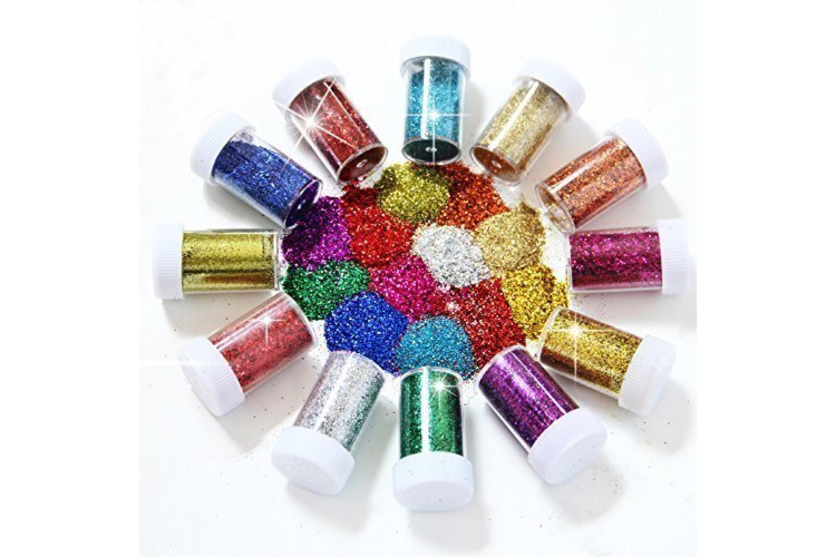 Glitter Powder 6 Colors, Set of 12 Pieces - Image 4