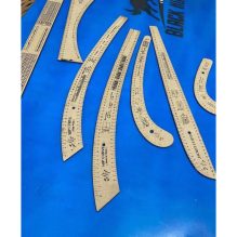 Sewing Design Wood Ruler
