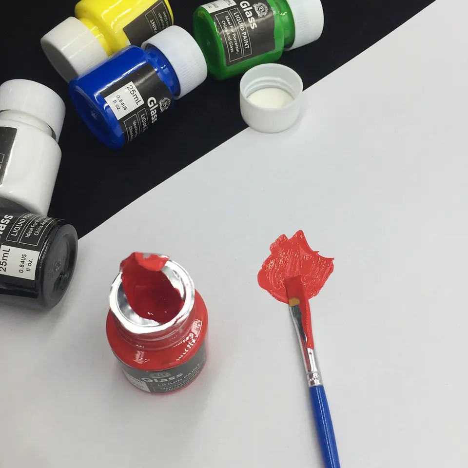 Bayte 6 Pieces 25ml Acrylic Paint With 1 Paint Brush 1 Palette - Image 4