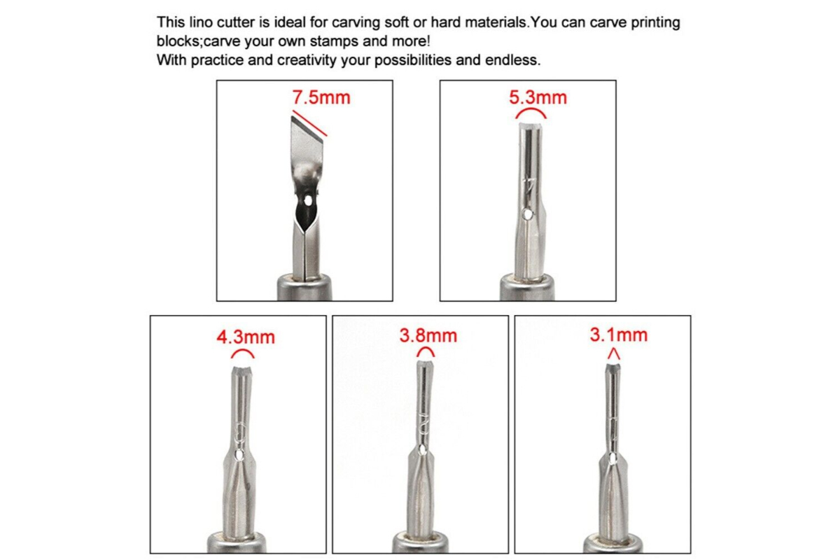 Lino Wooden Blade Carving Set - Image 6