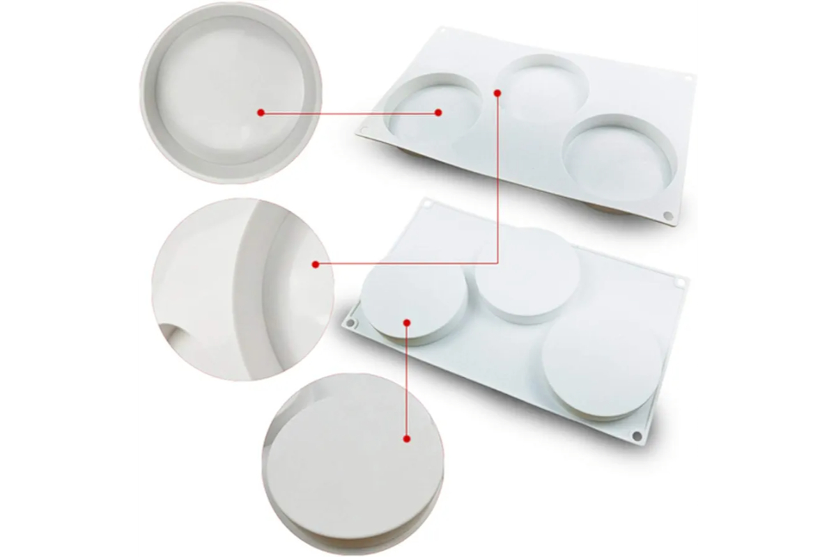3Cavity Disc Lollipop Candy Chocolate Mold - Image 6