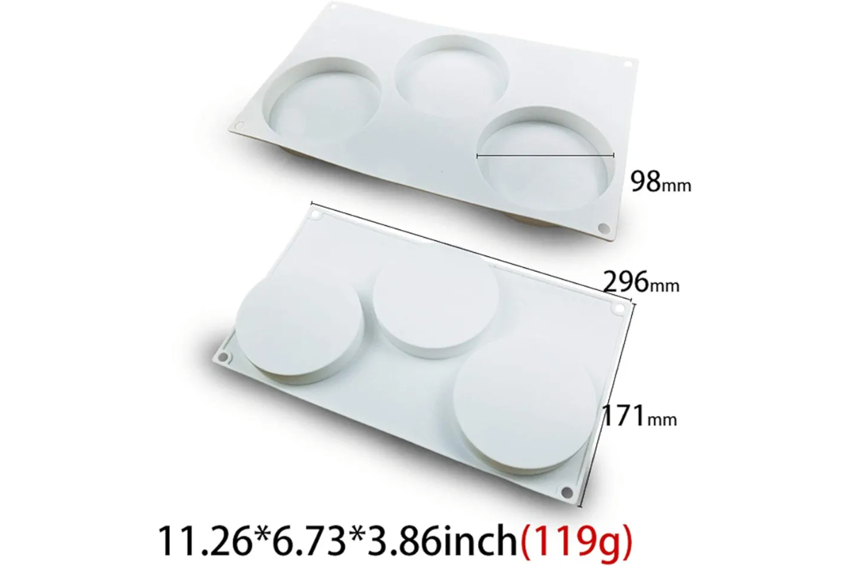 3Cavity Disc Lollipop Candy Chocolate Mold - Image 5