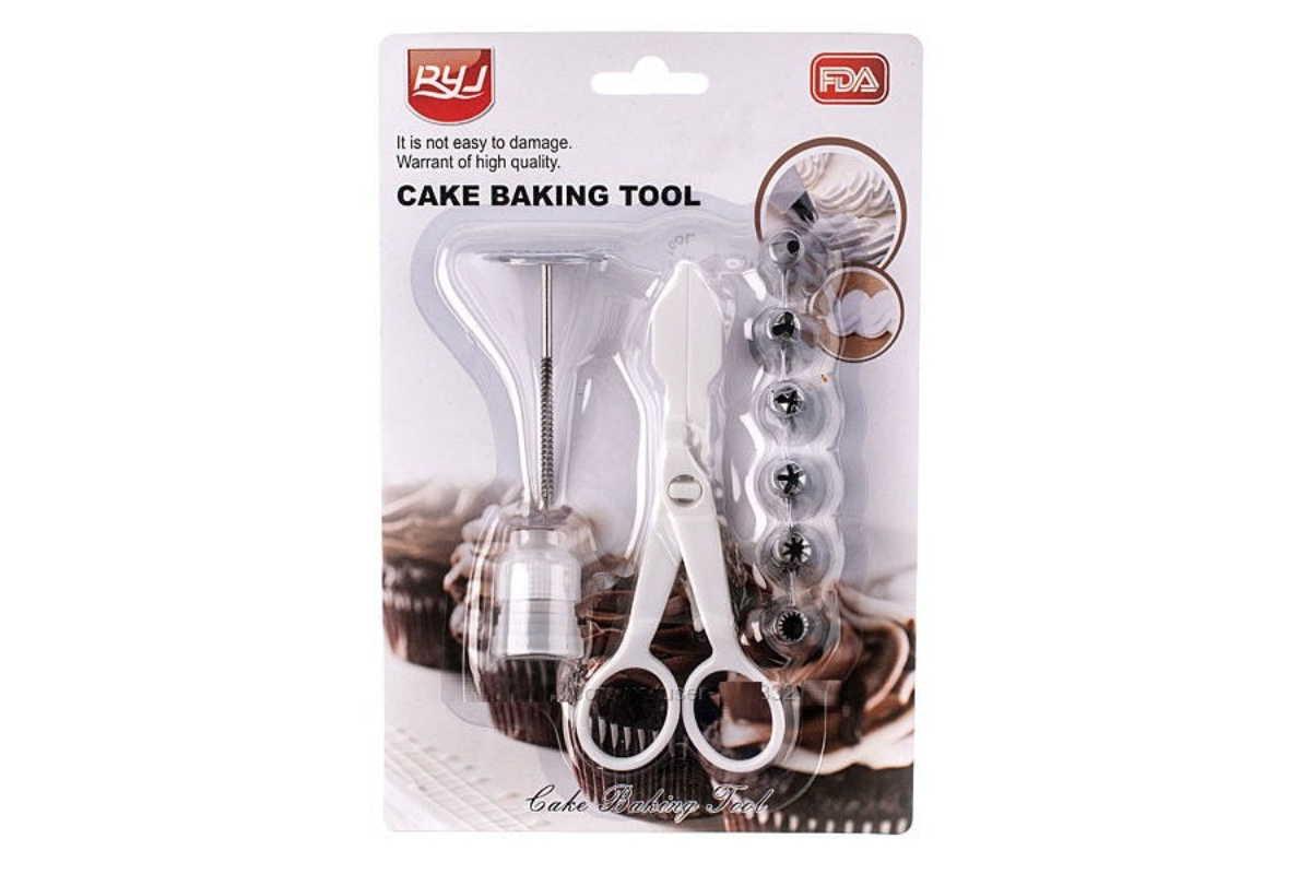 Scissor Flower Nail With 6Pcs Nozzles & Coupler