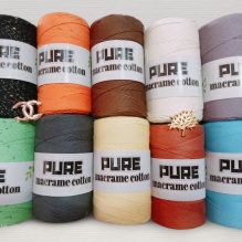 Pure Cotton Macrame Yarn in Assorted Colors - 250g
