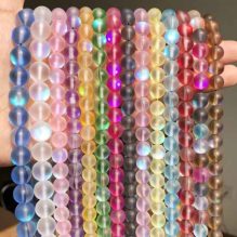 Multi-Colored Matte Crystal Beads