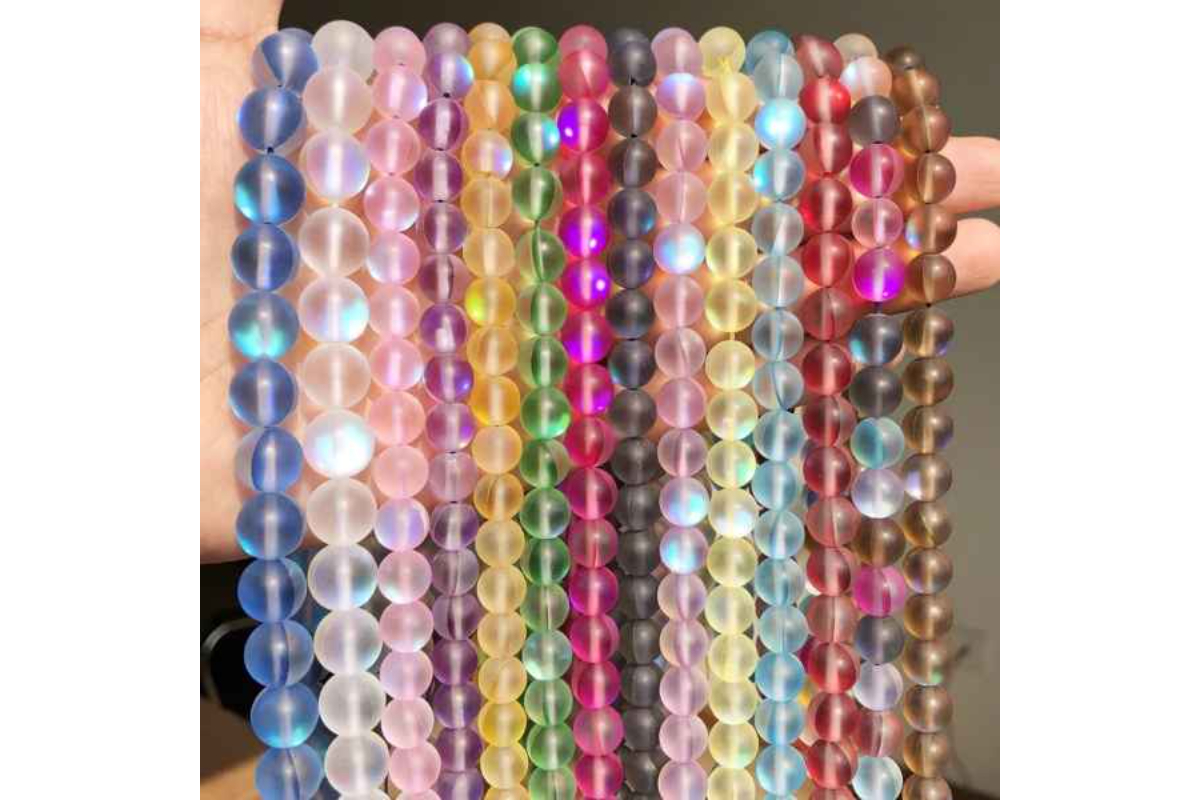Multi-Colored Matte Crystal Beads