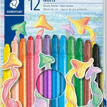Staedtler Noris Club Twistable Wax Crayons - Set of 12 Colors