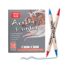 Double-Sided Acrylic Painter Set - 12 Colors