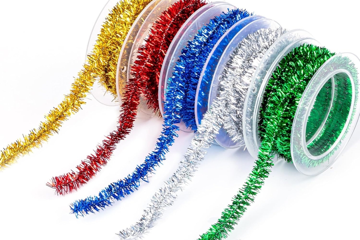 1.5 Meter Craft Tinsel Decoration Ribbon - 2mm