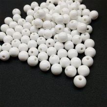 White Beads Glossy Round