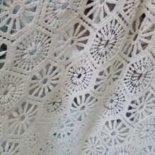 High-Quality Heavy Natural Cotton Crochet Fabric – 110CM Width