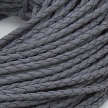 5mm Braided Leather Cord for Bracelet Making