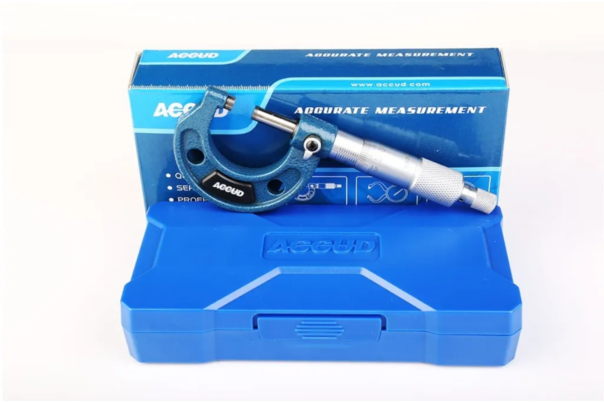 Professional Micrometer 0-1" Precision Machinist Tool with Carbide Tips - Image 6