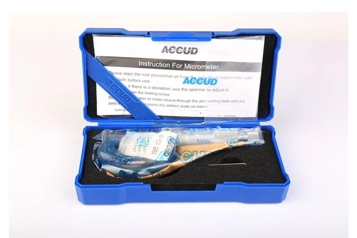 Professional Micrometer 0-1" Precision Machinist Tool with Carbide Tips - Image 4