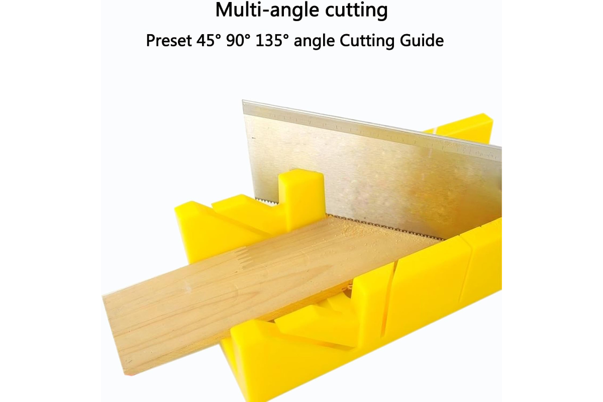 Multi-Angle Mitre Box and Back Saw Set - Precise Cutting - Image 3