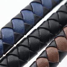 Flat Leather Cords for Bracelet Making - 10mm