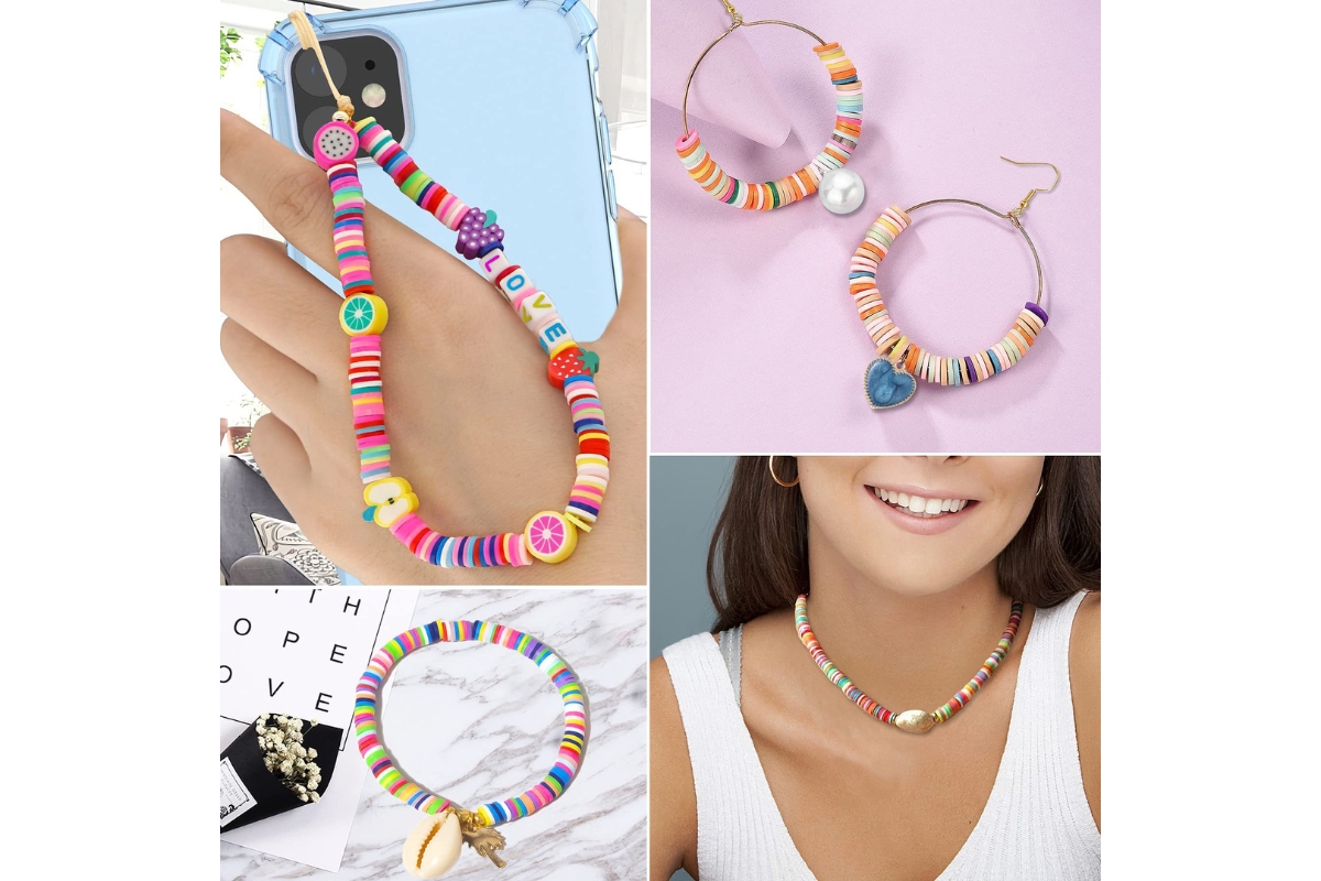 Colorful Flat Bead Set for Jewelry Making - Image 5