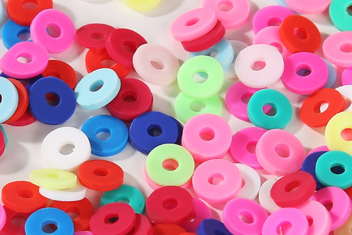 Colorful Flat Bead Set for Jewelry Making - Image 4