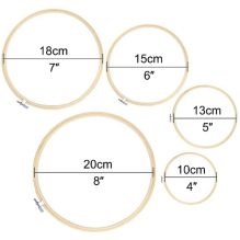 Wooden Embroidery Hoop - Multiple Sizes for Hand Embroidery