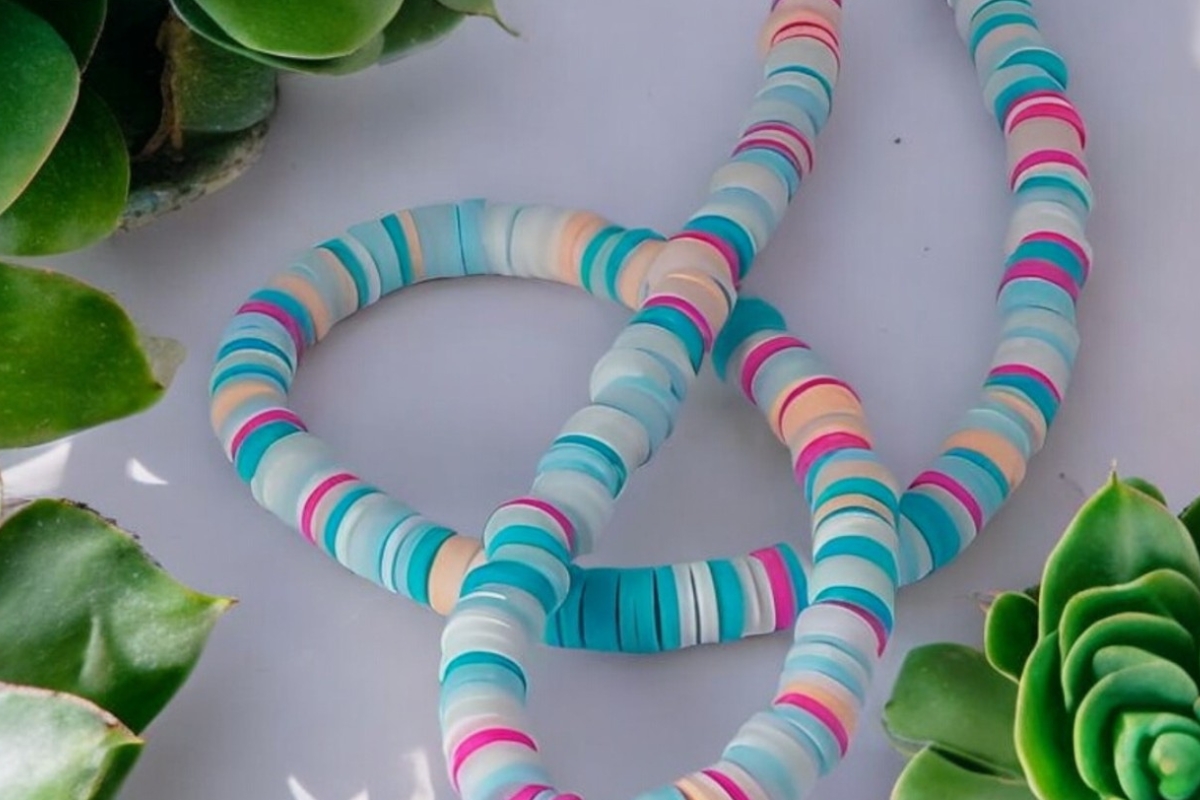 Multi-Colored Flat Beads - 6mm - Image 3