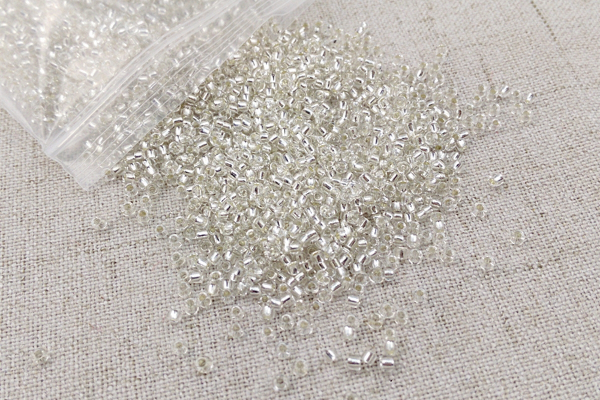 2mm Small Round Transparent Miyano Beads - Image 5