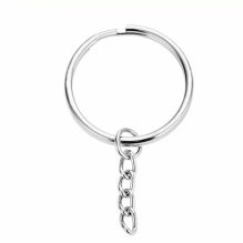 Metal Keyrings with Small Chain
