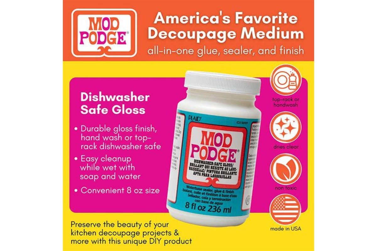 Mod Podge Dishwasher Safe Gloss - 236 ML - Image 3