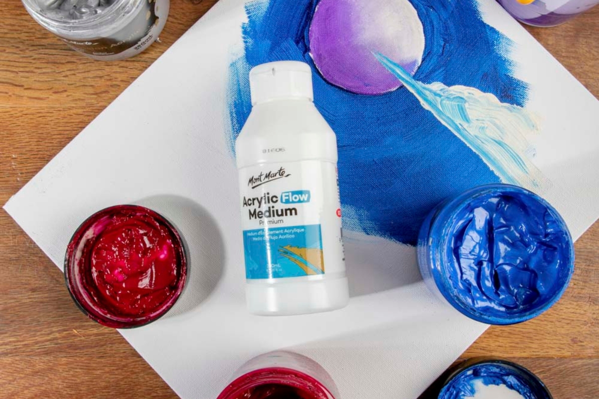 Mont Marte Acrylic Flow Medium Premium 250ml - Image 4