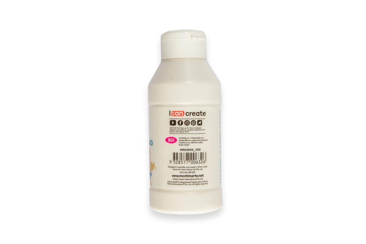 Mont Marte Clear Texture Gesso Premium - 250ml - Image 6