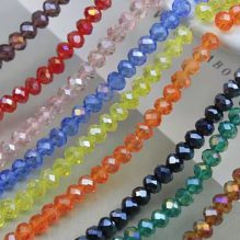 Multi-Colored Crystal Beads for Jewelry Making 50cm - 4mm