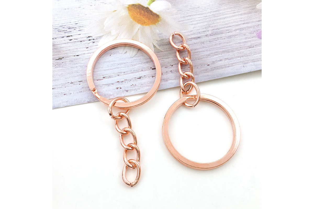 Metal Keyrings with Small Chain - Image 5