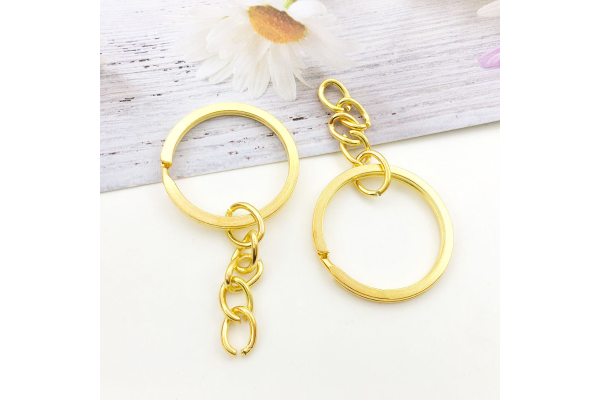 Metal Keyrings with Small Chain - Image 6