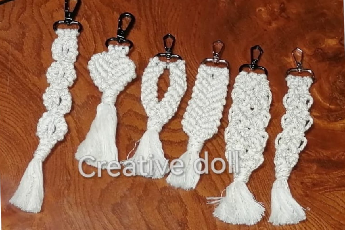 Handmade Macrame Keychains - Various Designs