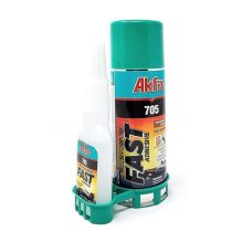 Akfix 705 Fast Adhesive Set - 50g Glue + 200ml Activator Spray