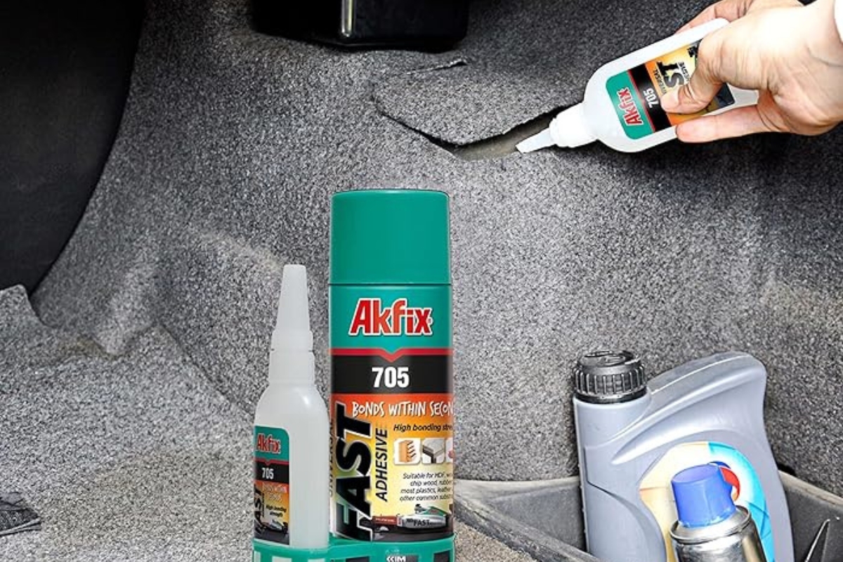 Akfix 705 Fast Adhesive Set - 50g Glue + 200ml Activator Spray - Image 5