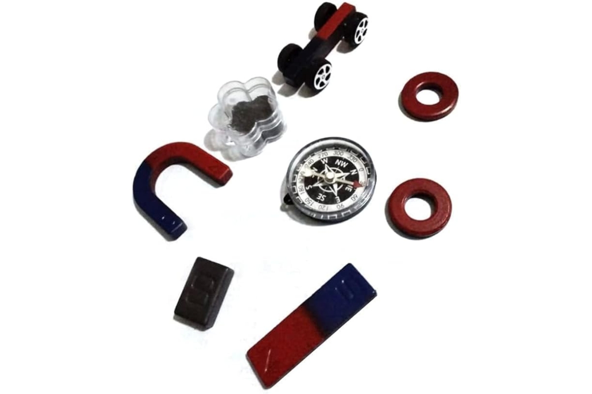 Educational Magnet Set for Kids with Compass and Magnetic Car - Image 5