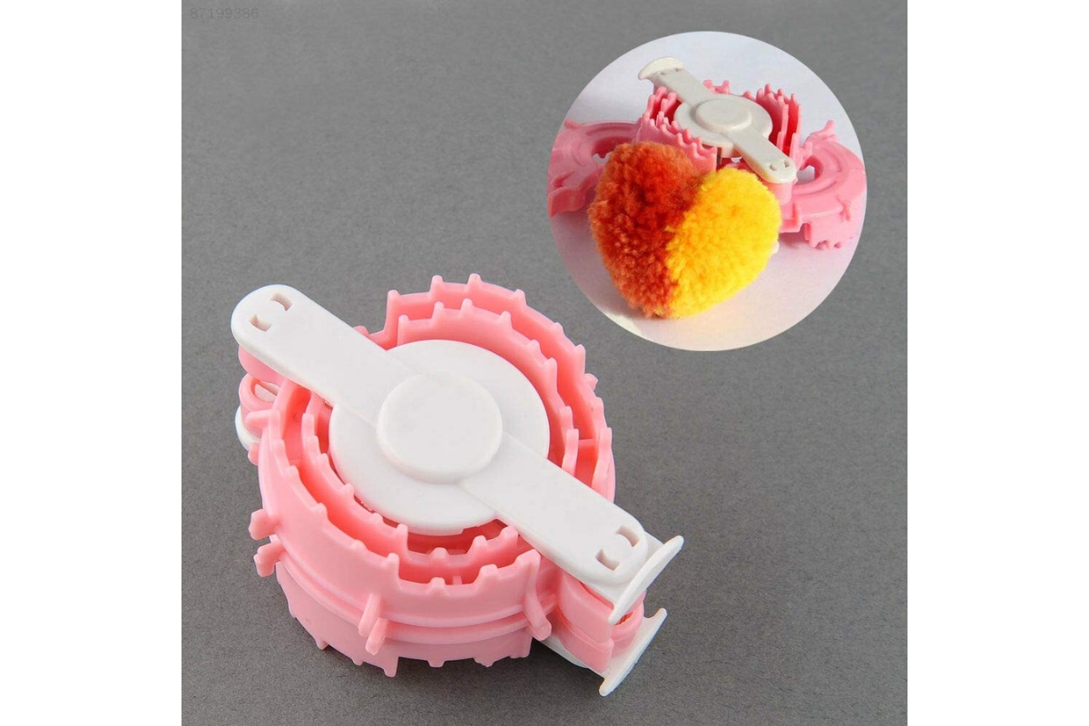 Heart Pom Pom Maker – Fluff Ball Weaver Set - Image 4