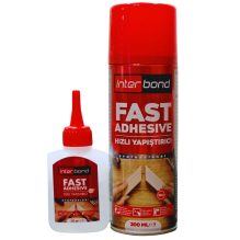 Interbond Fast Adhesive Set - 50g Glue + 200ml Activator Spray