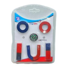 Multipurpose Magnet Set with Compass - 5 Pieces