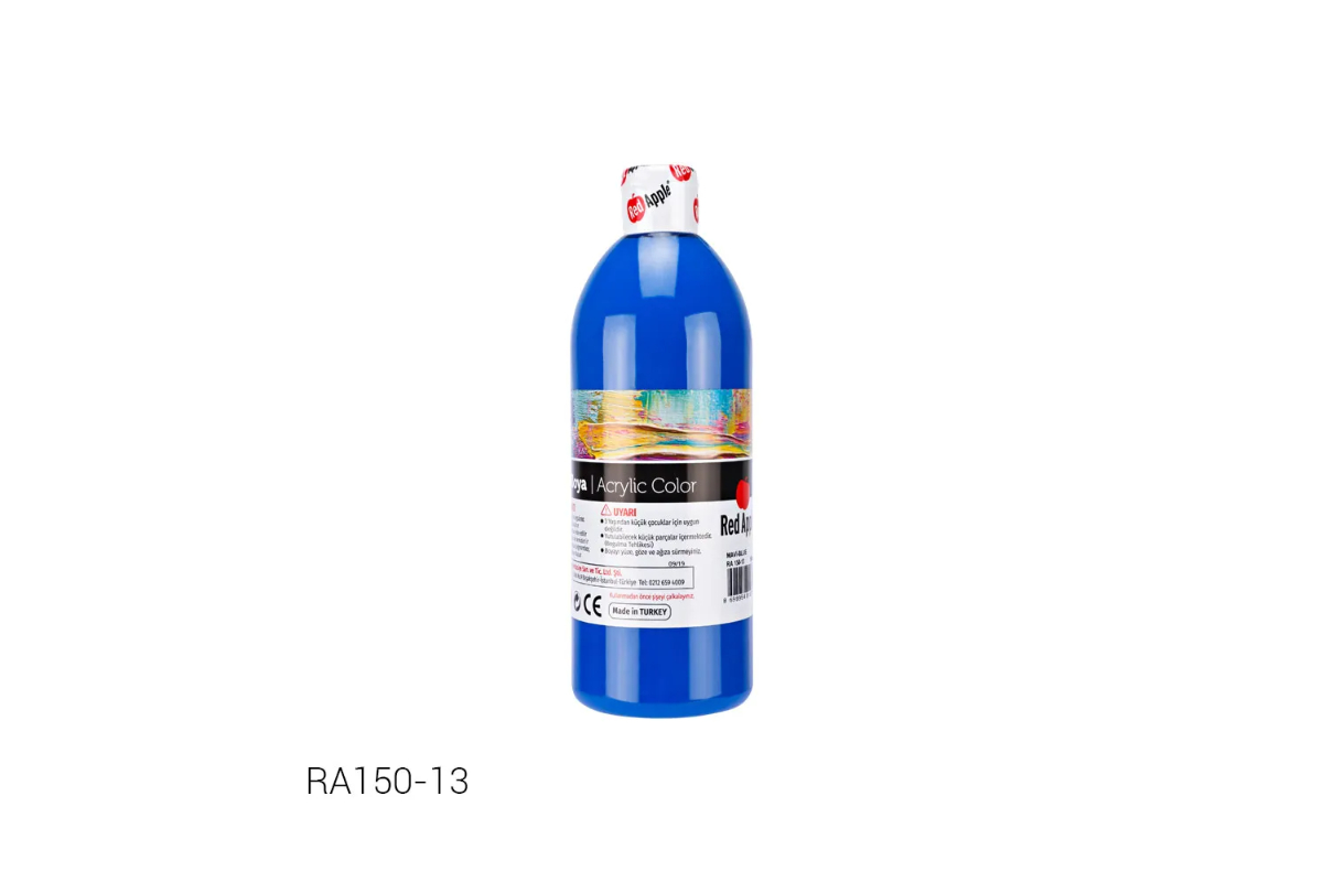 Red Apple Acrylic Paint - 500ml Bottle - Image 3