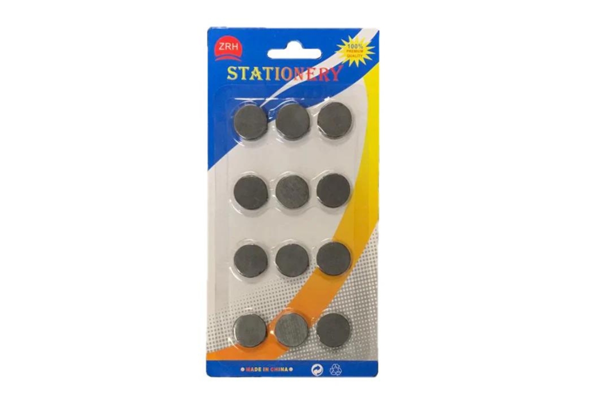 Round Magnets Set - 12 Pieces (17mm)